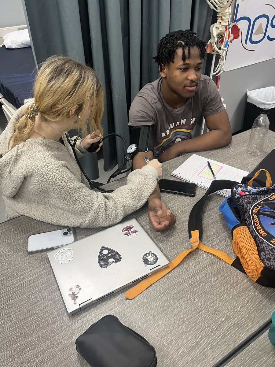 NurseVenner's tweet photo. It’s vital sign check off day!! #CardinalCTE #CardinalsRise #MelissaSchools https://t.co/wwdH3T1vvp