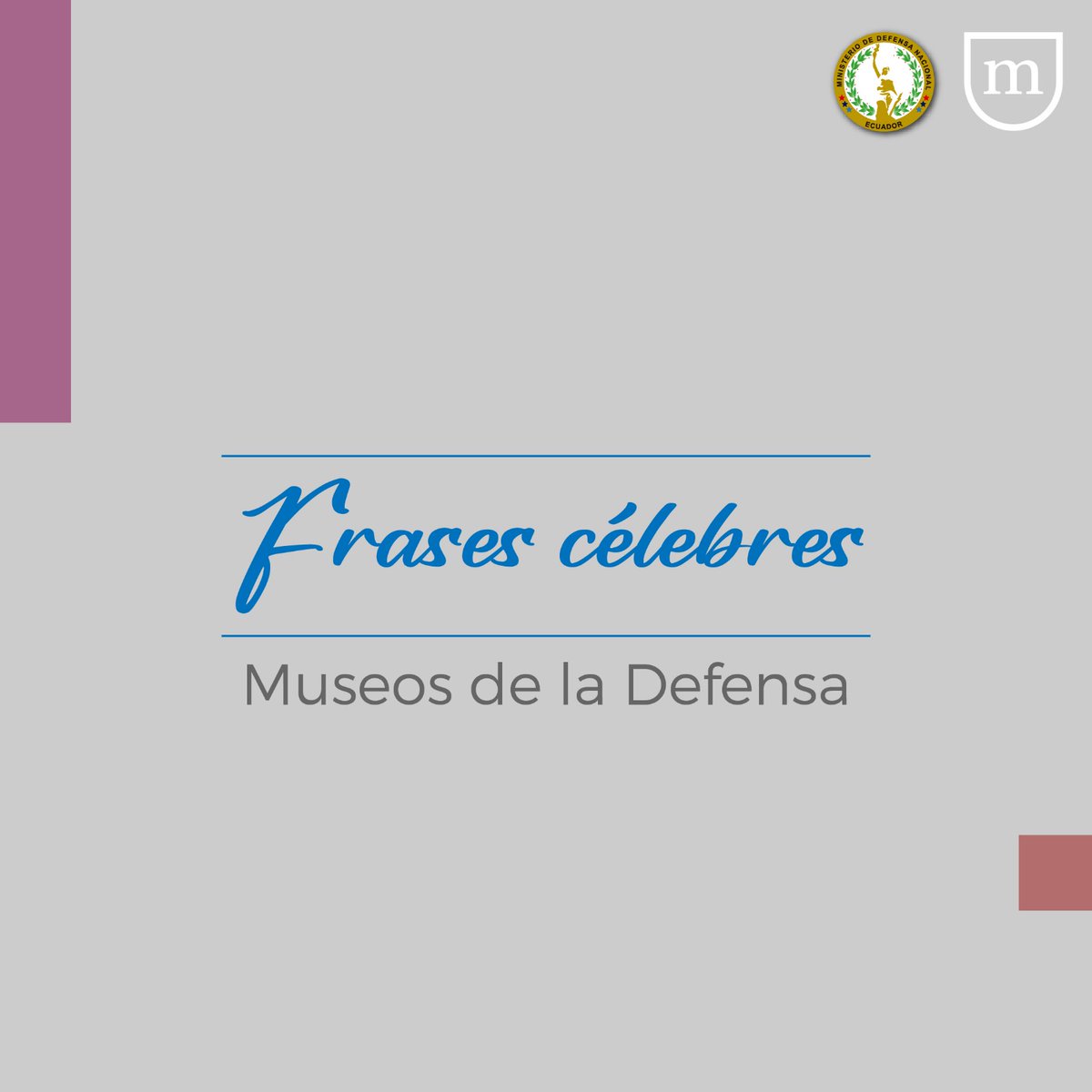MuseosDefensaEC's tweet photo. Frases célebres de #ManuelaSáenz https://t.co/L4U2c9Ryra