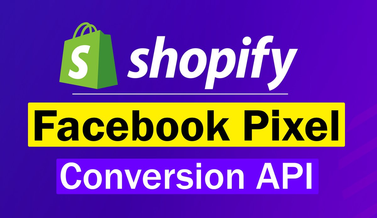 sobujmondall's tweet photo. Setup Facebook Pixel & Conversion API (Shopify)
#shopifystore #shopify #facebookpixel #metaads #facebookads #facebookconversionapi #conversiontracking #eccommerce #ecommercemarketing #pixelsetup #pixel https://t.co/d2Vv1Fax4S