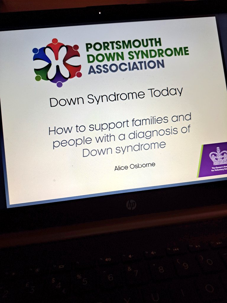 Spent a fab eve with @NHS_HWE delivering @PortsmouthDSA 'Down Syndrome Today' training. Great to be part of @NDSPolicyGroup work with Integrated Care Boards and sharing knowledge about Down Syndrome. #DownSyndromeToday #ICB #PortsmouthDSA #DownSyndromeAct #PersonFirst #Inclusion