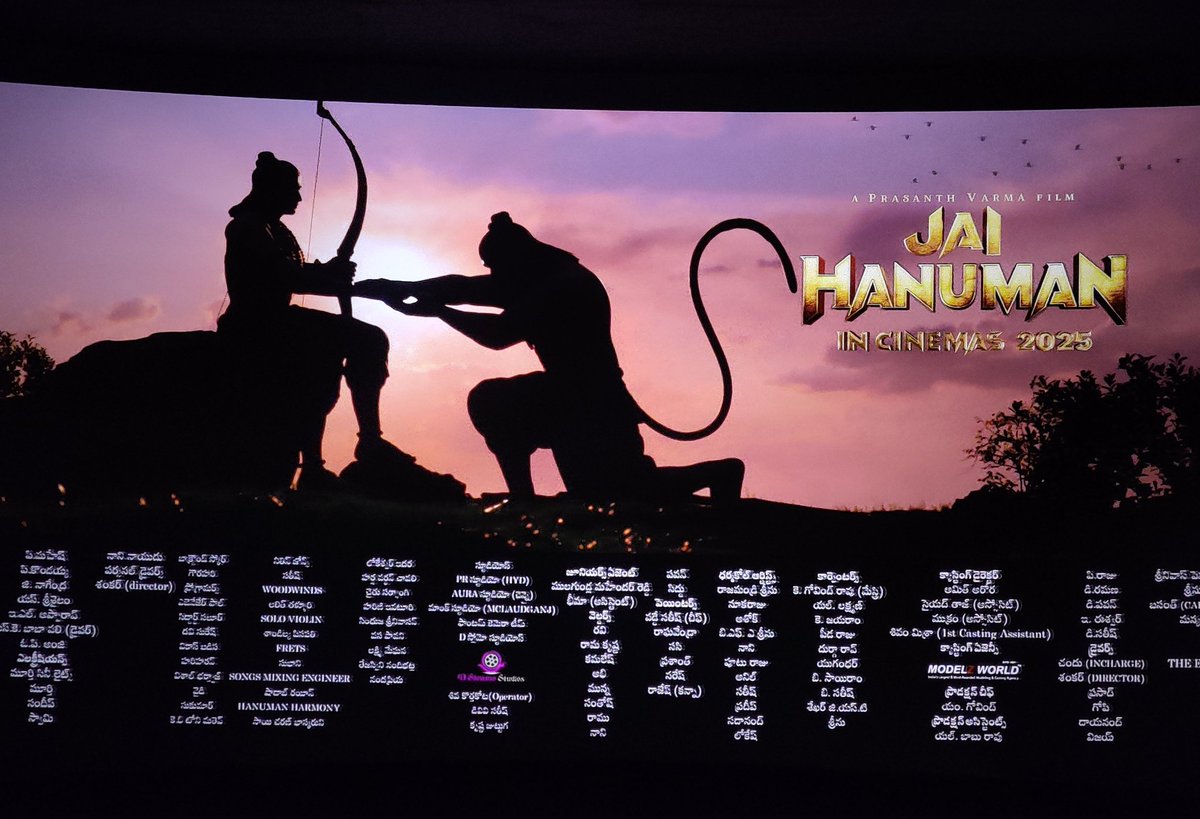 CinemaMuchattlu's tweet photo. #Hanuman 

Positives:
1. VFX - BIG BIG Plus 🔥Blown away with how they've managed to get this output in that budget
2. BGM - evaru sir meeru 🙏 Rampp 💣
3. High/Mythology moments - 'Goosebumps is a small word' https://t.co/JcsywHPOEv