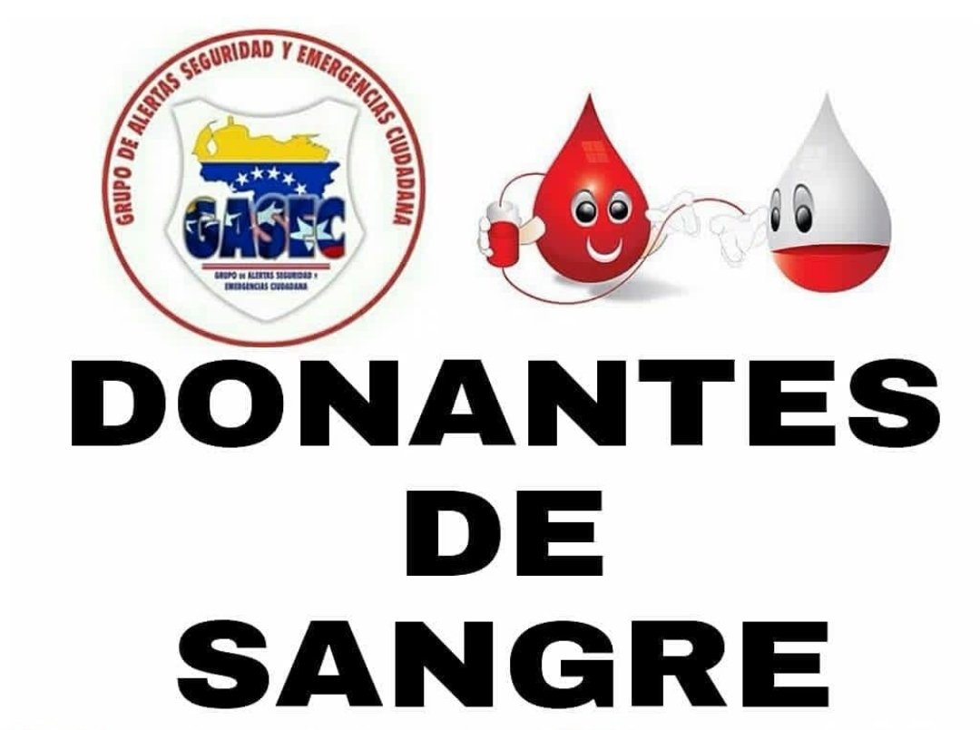 *#12Ene #Urgente #Caracas*: Para la Sra. Anieska Fuenmayor se requieren 5 #DonantesDeSangre de cualquier tipo. Donantes deberán dirigirse mañana a las 7: 00 AM al Hemocentro de Chacao. Contacto: 04142209719 *GASEC*