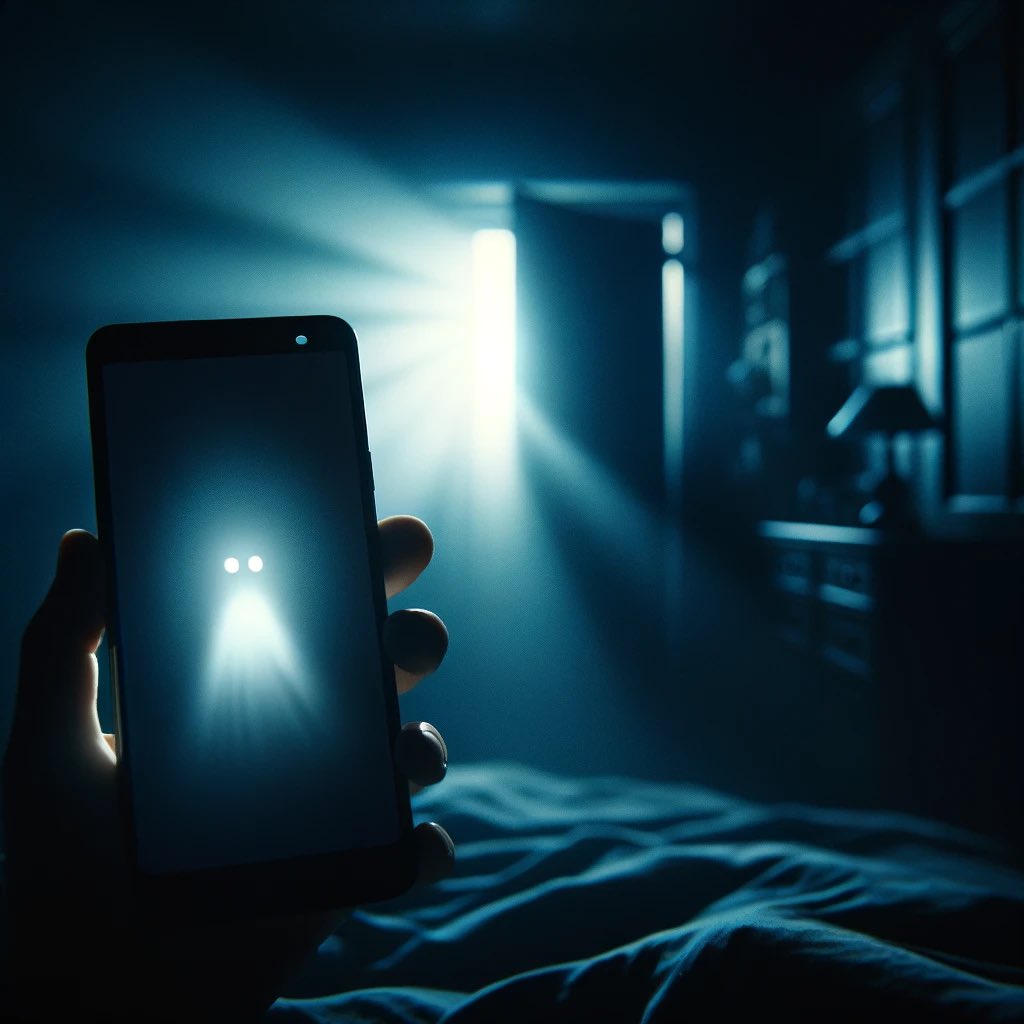 Late at night, my phone's screen sometimes lights up by itself. No notifications, no calls. Just a faint, eerie glow and a feeling like someone, or something, is watching me through it. 

Ever experienced that? 

#MidnightMysteries #UnseenWatcher #creepypasta