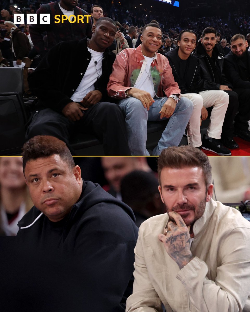 BBCSport's tweet photo. Some familiar faces sat courtside at NBA Paris this evening ๐โฝ๐
#BBCFootball #BBCNBA https://t.co/HVtOh51DXF