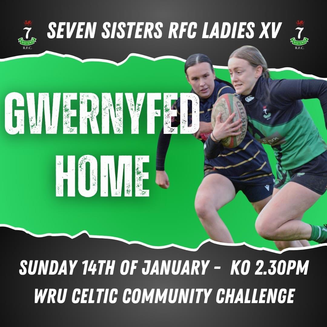 We kick off 2024 by welcoming @gwernyfedladies to Maes Dafydd in the first game of the Celtic Community Challenge. Wrap up warm and get yourself down to support! 🖤💚 #blackandgreen