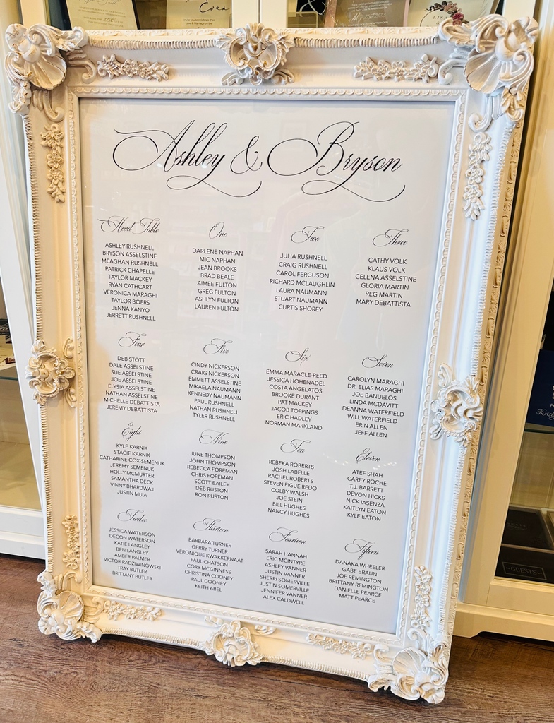 LuxInvites's tweet image. The one thing that EVERY guest wants to know? WHERE DO I SIT!
Make it easy for your guests to find their seat with a custom seating chart at your entrance.

#seatingcharts #seatingoptions #weddingseating #weddingseatingplan