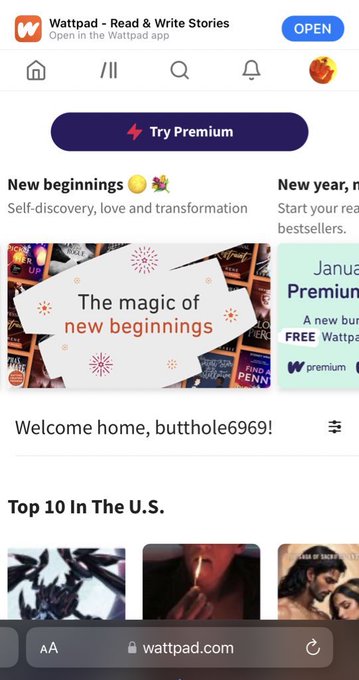 logged back into my wattpad today&hellip; https://t.co/QYv9E4daGk