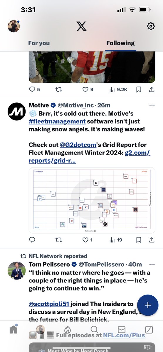 ForesightDriven's tweet photo. Having trouble discerning how @G2dotcom came up w/ their recent grid

According to multiple sources &amp; reviews, @Samsara finished ahead of Motive &amp; Azuga to include G2’s website 

Samsara 4.6 stars/ 4,000 reviews
Motive 4.5 stars / 300 reviews 
Azuga 4.5 stars / 450 reviews https://t.co/V6AXNZDP0m