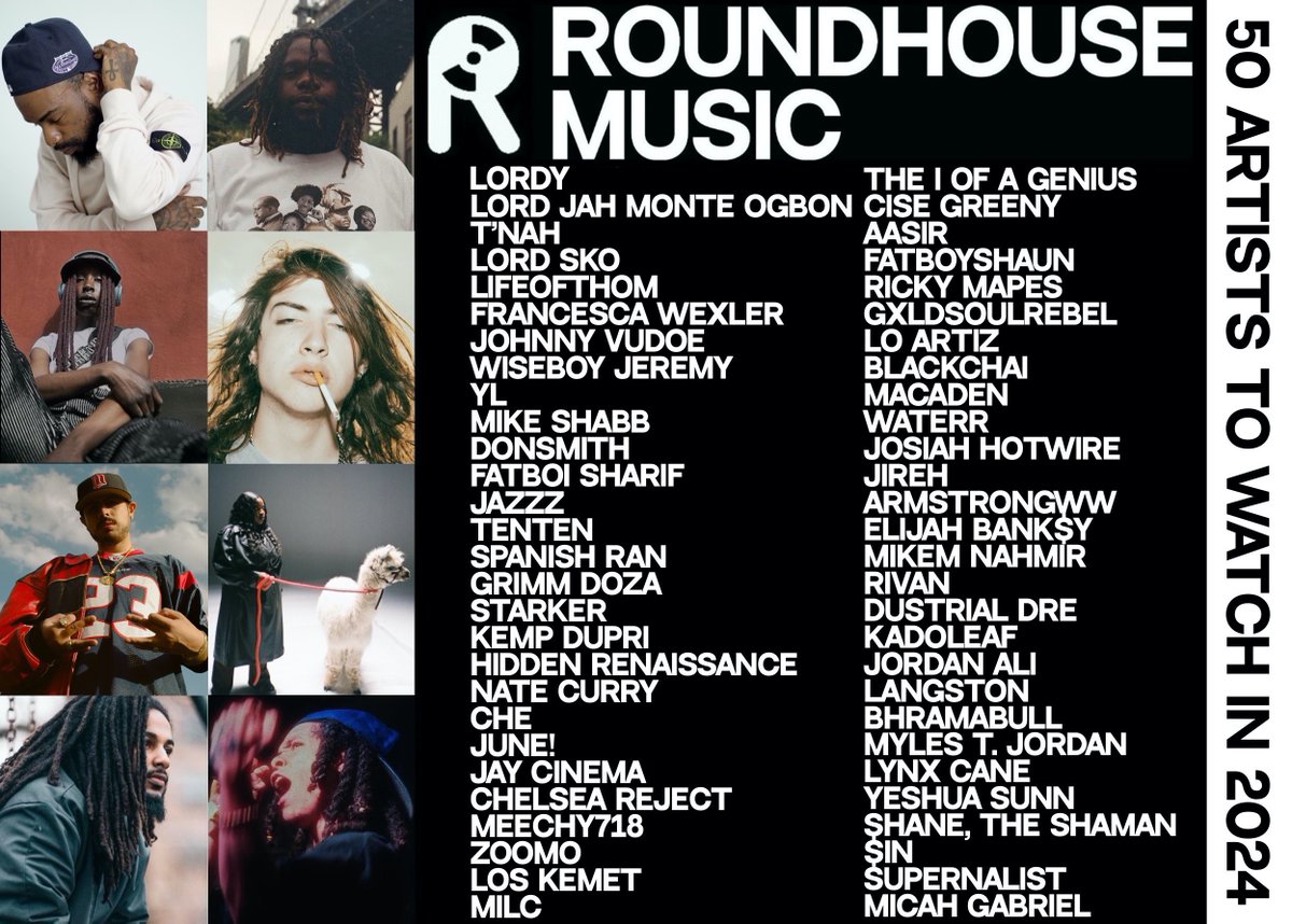 roundhouse_msc's tweet photo. 50 artists to watch in 2024: our list of some of the artists in the underground we recommend keeping an eye on this year, who are making waves and pushing forward underground hip-hop and R&amp;B. https://t.co/SujiGKu91H
