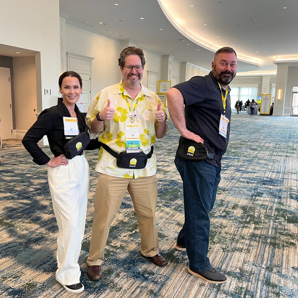 EAST (@east_trauma) on Twitter photo Who wore it best #EAST2024?! <a href="/JJcolemanMD/">Jamie Coleman, MD FACS</a> <a href="/elliotthaut/">Elliott R Haut, MD, PhD</a> <a href="/DrJtrauma/">Jason Smith MD, PhD, MBA</a>? Get your #EASTSwag while it lasts with your donation to the EAST Development Fund! Who wore it best #EAST2024?! <a href="/JJcolemanMD/">Jamie Coleman, MD FACS</a> <a href="/elliotthaut/">Elliott R Haut, MD, PhD</a> <a href="/DrJtrauma/">Jason Smith MD, PhD, MBA</a>? Get your #EASTSwag while it lasts with your donation to the EAST Development Fund!