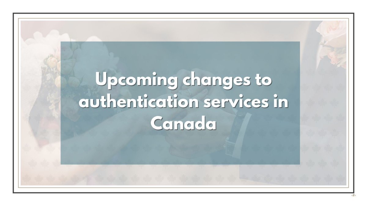 Effective today, authentication of public documents in Canada for use abroad will be done through a certificate called an #Apostille. Find out how to apply: ow.ly/v50j50Qq7sW