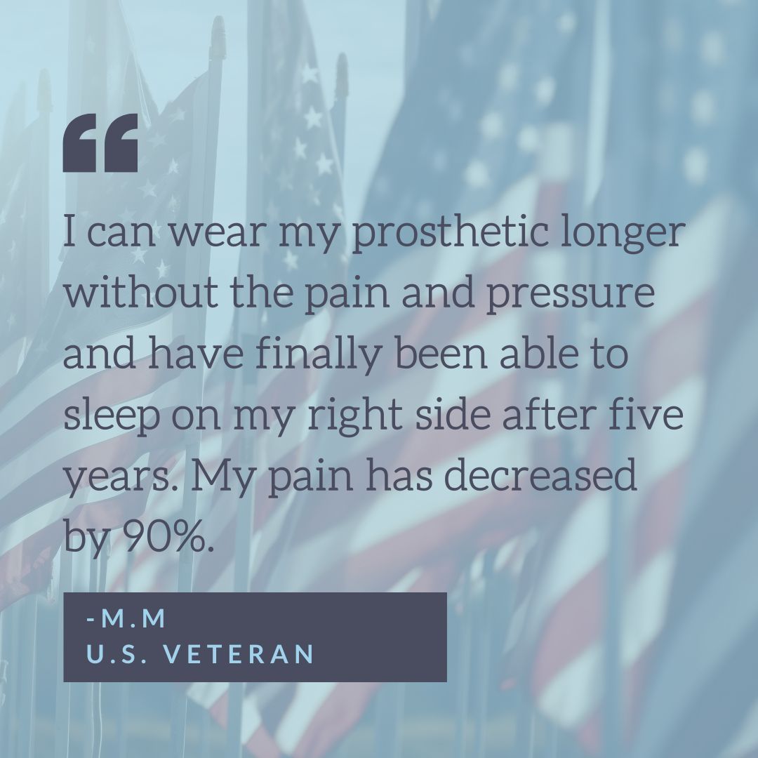 This is what Axon Therapy, (mPNS) magnetic peripheral nerve stimulation can do for you! 

#mPNS #veterans #AxonTherapy #therapy #limbpain #postamputation #neuropathy #diabetes #VA #DOD #Neuralace