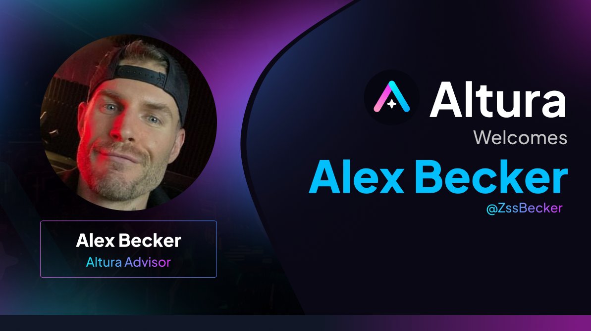 altura's tweet photo. Altura's advisory board is led by a diverse and highly skilled group of Web3 veterans. Our friend @ZssBecker is one of our trusted advisors and believe us when we tell you his presence is powerful. 👊

Alex has been a true believer in Altura from the beginning and we couldn't be happier to have him as a part of our advisory team. Thank you Alex for being such a force within the blockchain gaming industry 💥

We can't wait to share all the exciting plans we have for 2024❗️