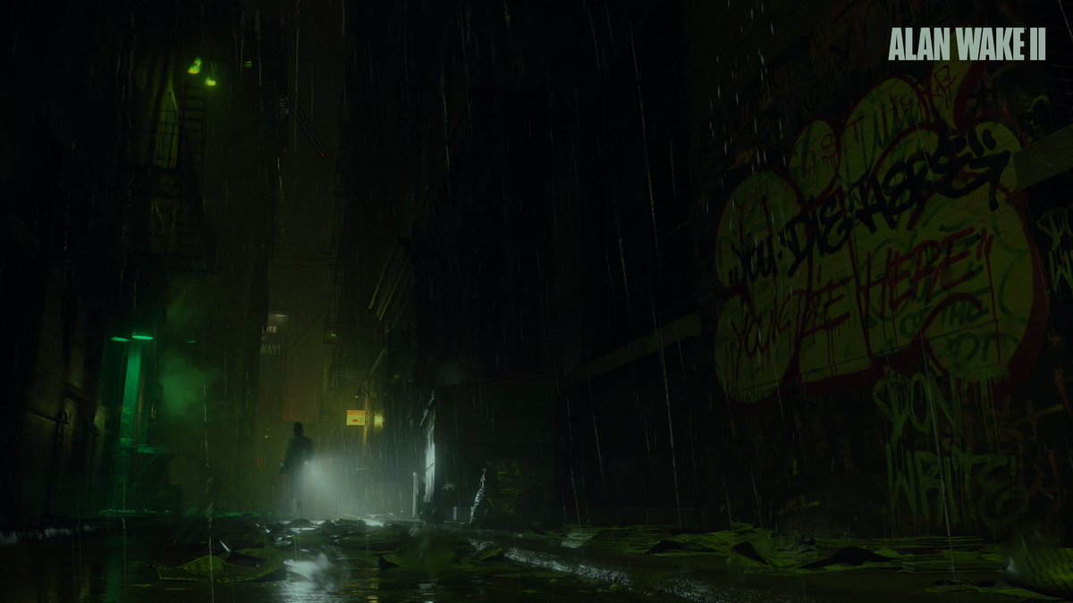 JDTaylorWriter's tweet photo. Tomorrow at 9pm GMT, we dive once more into the dark place in Alan Wake 2! What madness shall we discover? Who knows? :3 
#twitchstream #AlanWake2 #YouTube #Horror #Playthrough #remedygames https://t.co/YjQHyB0Cz0