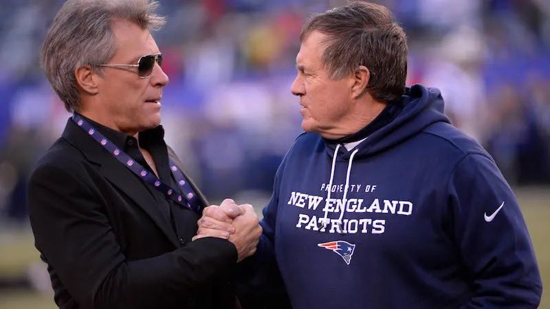 jonbonjovi's tweet photo. Here’s a couple pics with my friend Bill. Thank you Coach for this chapter in an already legendary career..
You are the G.O.A.T on and off the field..
I’ve got your tambourine ready for you. Let’s go !!!
JBJ https://t.co/3naVfbmrAL