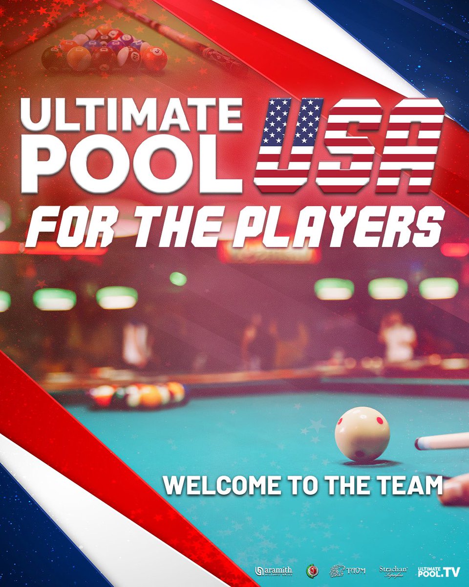 𝑼𝑳𝑻𝑰𝑴𝑨𝑻𝑬 𝑷𝑶𝑶𝑳 𝑨𝑴𝑬𝑹𝑰𝑪𝑨 𝑰𝑺 𝑯𝑬𝑹𝑬 🎱🇺🇸

The Ultimate Pool Group is delighted to announce that Ultimate Pool is coming to America. The Ultimate Pool USA franchise will be running their own tour events under the Ultimate Pool umbrella as the Ultimate Pool