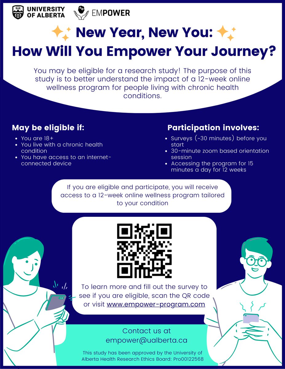 program_empower's tweet photo. 🎉 New Year, New You! 🌟 Kick off 2024 with our 12-week Online Wellness Program tailored for adults managing chronic conditions. 💪💙 Empower your journey with wellness, mind-body connection, &amp; a supportive community.  Click https://t.co/FwMvfJ4Z3Y https://t.co/6QnqC0ussL