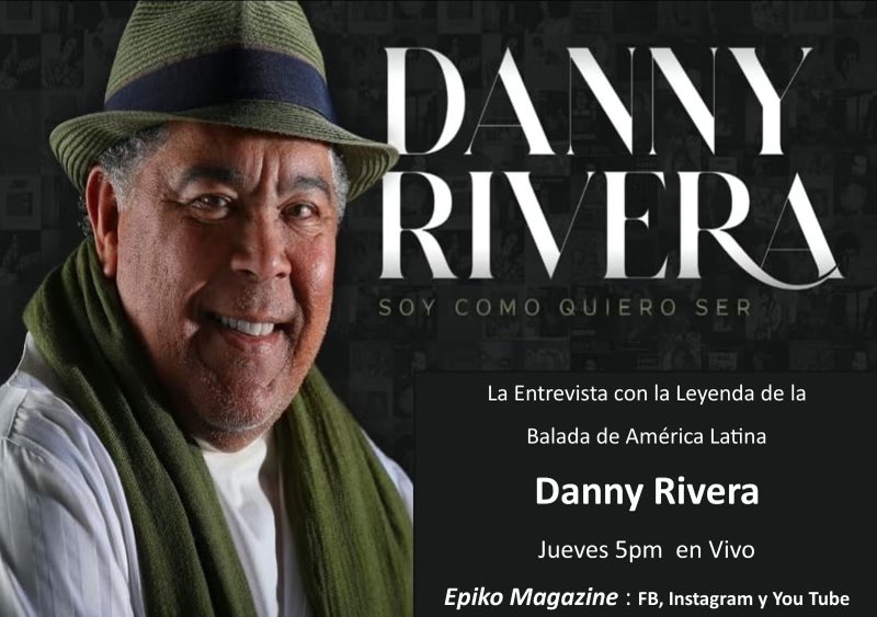 No se pierda la interesante entrevista que Epiko Magazine realizará a pocos días del concierto del Danny Rivera.