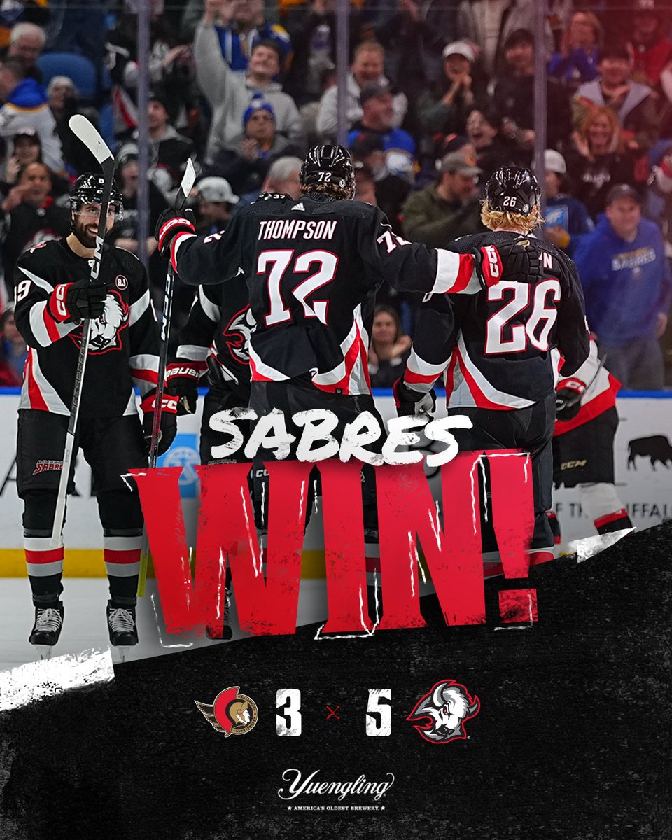 SABRES WIN‼️

#LetsGoBuffalo