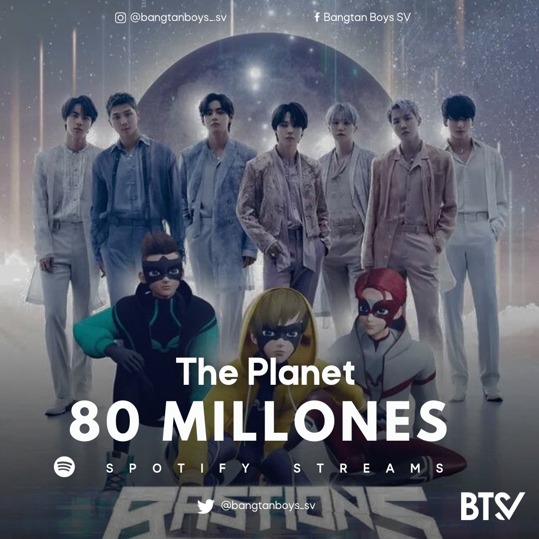 StreamBreakerSV's tweet photo. 📈| "The Planet" by #BTS ha superado 80 millones de streams en Spotify.

🖇: https://t.co/2ygSPaIUDn

#ThePlanetByBTS #ThePlanet @BTS_twt

~🌻. https://t.co/cAy4EHCWdQ