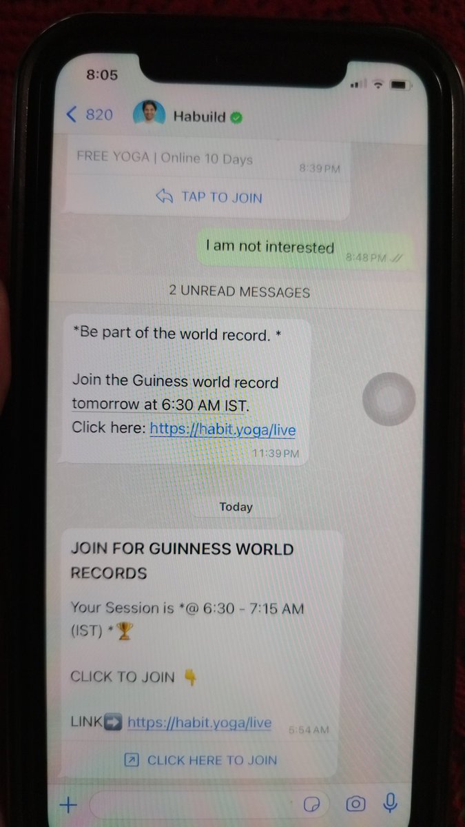 abalajeek's tweet image. #Habuild #yoga was such a spam. You block it and they keep sending from different sources. Moreover, it was pestered by others on it. Heights of it !! Yoga is a journey of union with self. Don&apos;t overmarket it. Please.