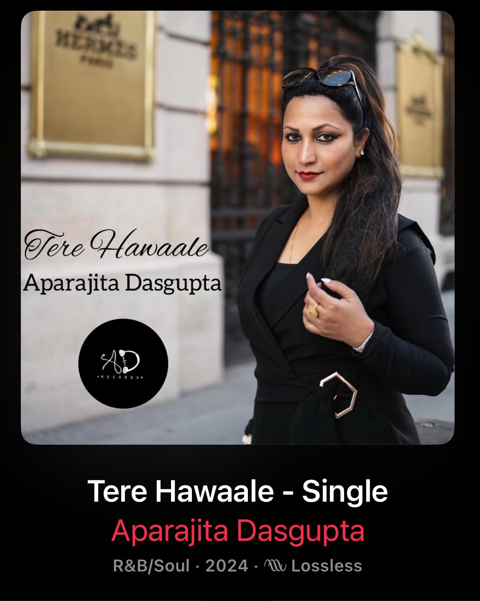 iTunes &amp; Spotify releases my cover song ‘Tere Hawaale’ . ❤️ I love this song …hope this is on your playlist for your loved ones ❤️ #terehawaale #pritam #love #coversong #itunes #applemusic #Spotify #newrelease #january #soundwaves #basevoice