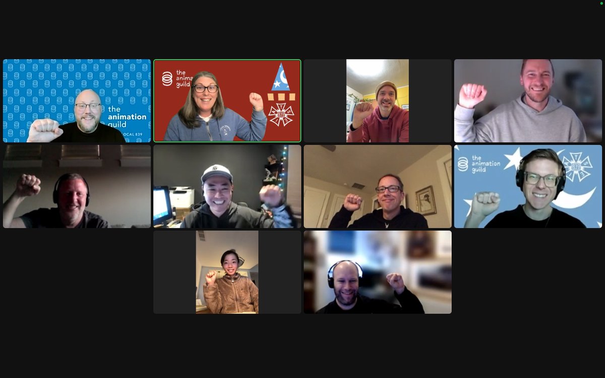 It's official! The historic group of 9 remote #animation workers employed by the #Disney Traveling Lab have unionized, and their vote is certified by the NLRB! This is a big deal! Let's celebrate these courageous workers!
<a href="/IATSE/">IATSE // #IASolidarity</a> #UnionStrong #WePowerAnimation