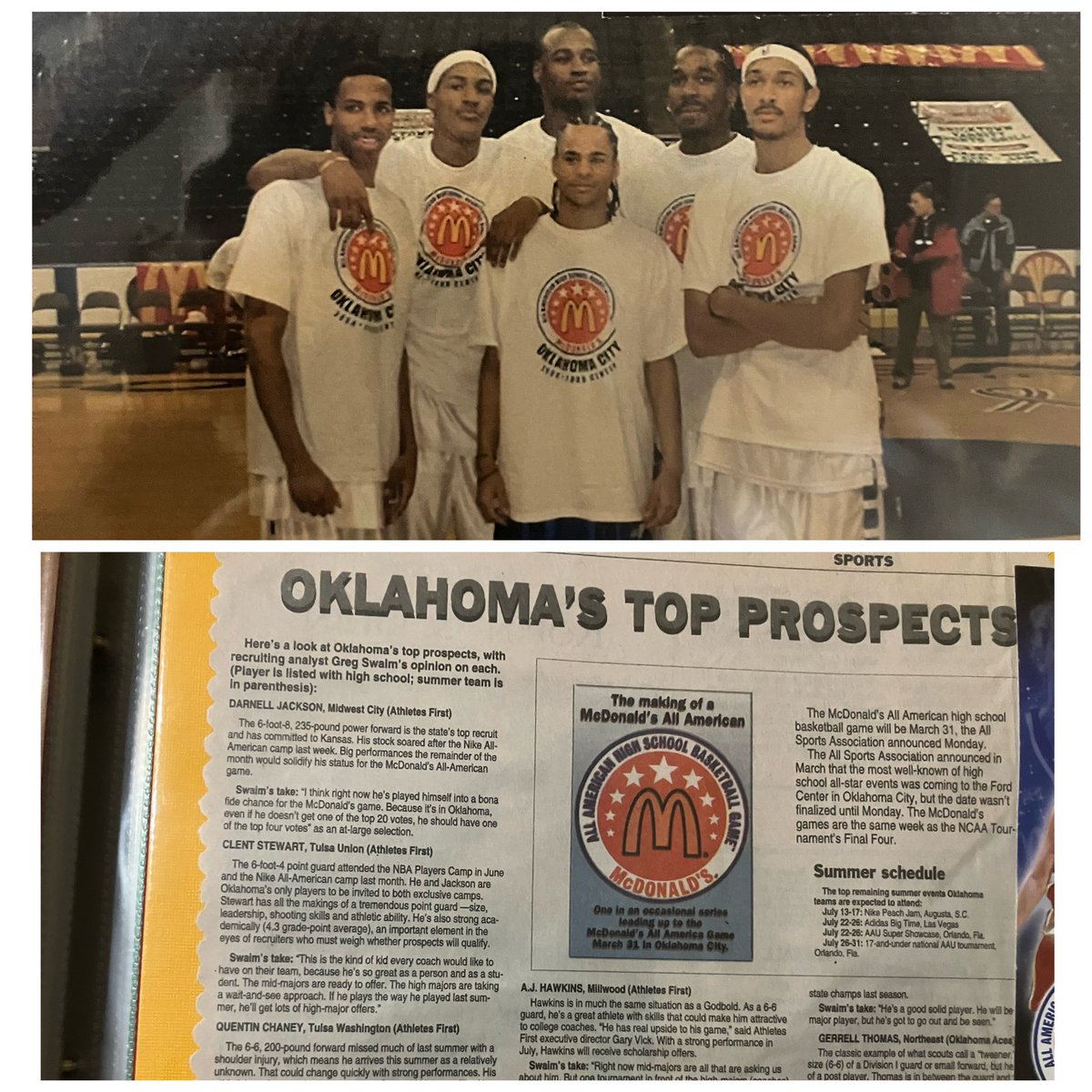 Ajhawkinsbasket's tweet photo. Throwback in honor of all the McDonald’s All American 🇺🇸 nominees #Younghawk https://t.co/ffwssybIrj