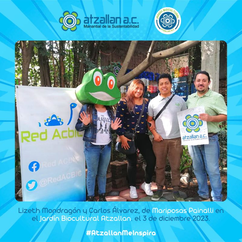 Atzallan's tweet photo. Para futuras #Actividades en 2024 del #Jardín #Biocultural #Atzallan, recibimos el pasado 3 de diciembre a Lizeth Mondragón y Carlos Álvarez, de #MariposasPainalli.
#JardinBiocultural #AtzallanMeInspira 🍃🌼💦🐸🌎🦋💚
🌐🍃 Más información en: https://t.co/jIzLhDW0Q8 https://t.co/eOM2NTJevI
