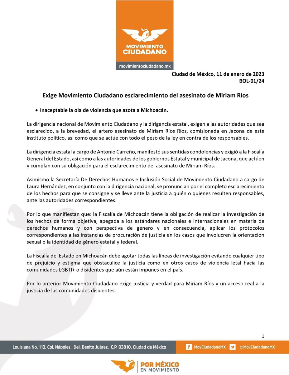 Movimiento Ciudadano | Movimiento Naranja tweet media