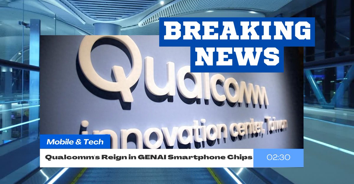 #Qualcomm #GenAI #Smartphones #Innovation #TechNews #AIChips #FutureTech #MobileRevolution #TechLeadership #DigitalTransformation

How Qualcomm Dominates GENAI Smartphone Chips

🔗diskmfr.com/how-qualcomm-d…
