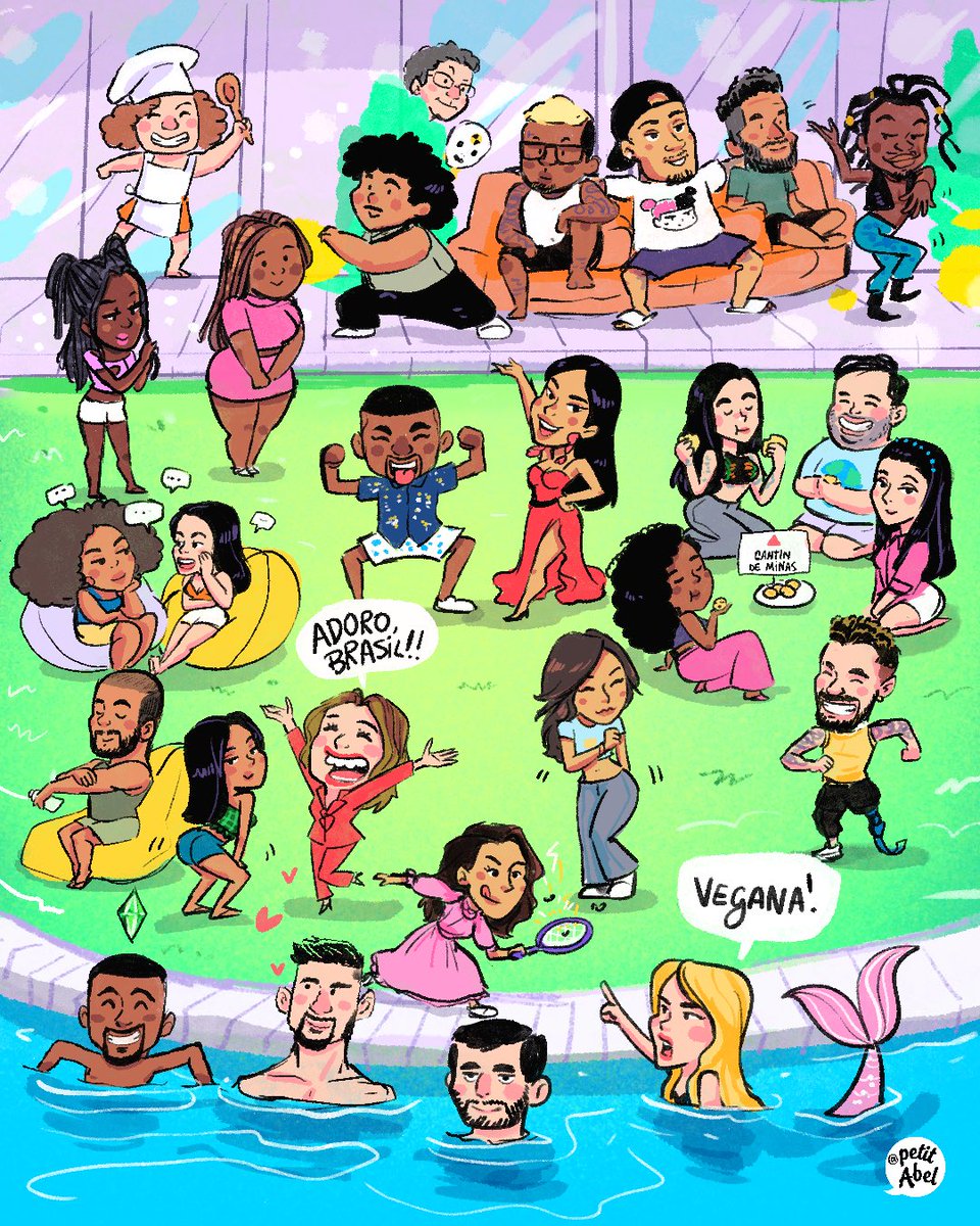 petitabell's tweet photo. Tradição é tradição, né? Se tem nova edição, tem ilustração!! Pode entrar #BBB24 ! 🤙 https://t.co/GWhjM3E2iw