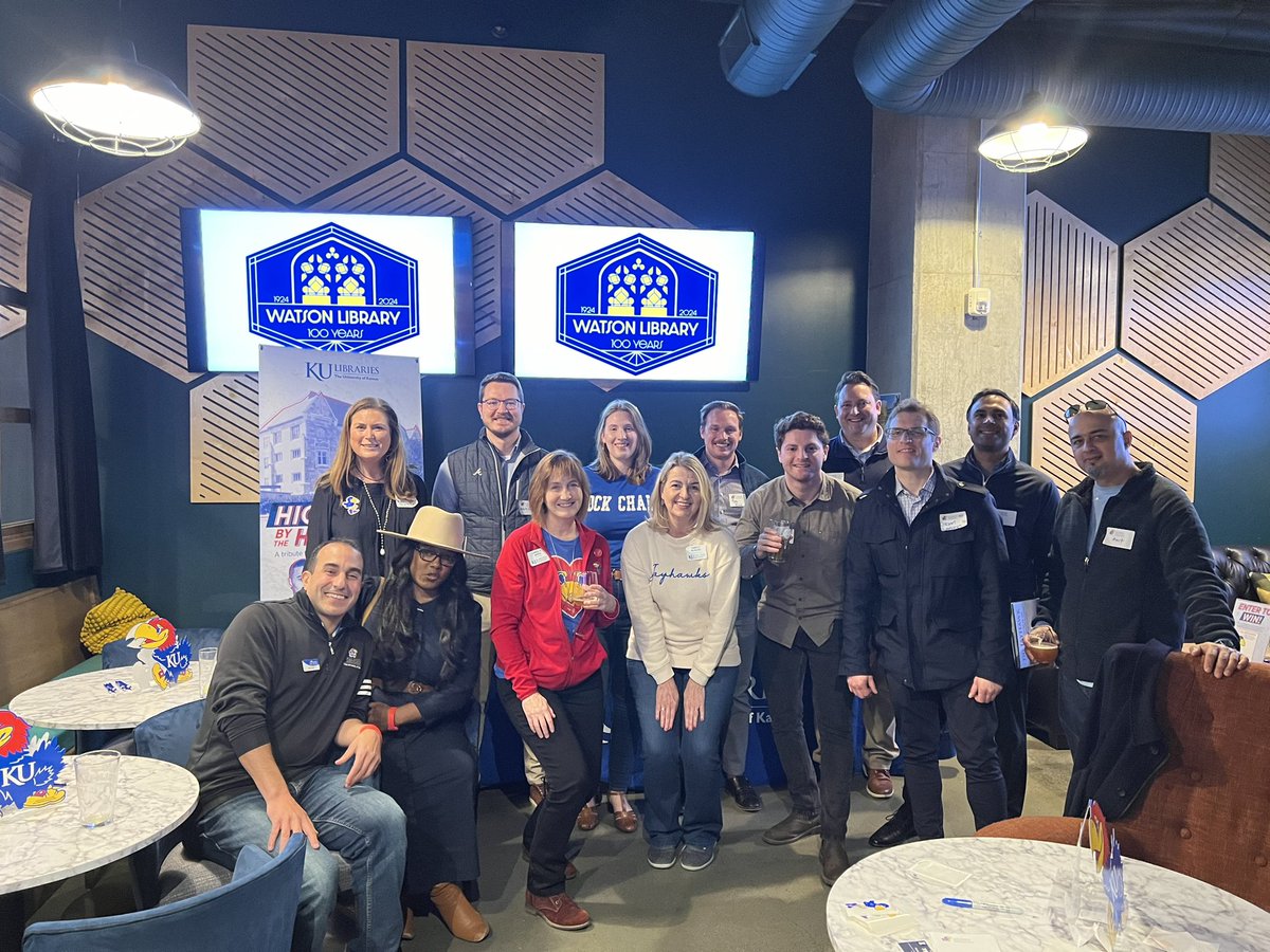 Atlanta Jayhawks networking event. So good to see this group - old friends and new who serve KU in so many different ways. @kualumni