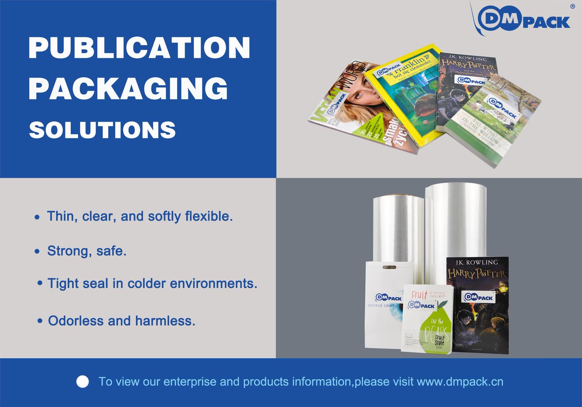 DMGreenPACK's tweet image. DMPACK High-Quality POF Shrink Film
Explore the extensive range of POF shrink films tailored to meet your industry's specific needs at dmpack.cn.

#DMPACK #BookPackaging #PackagingSolutions #EcoFriendly #PackagingIndustry #ShrinkWrapping #ShrinkWrap #POFShrinkFilm