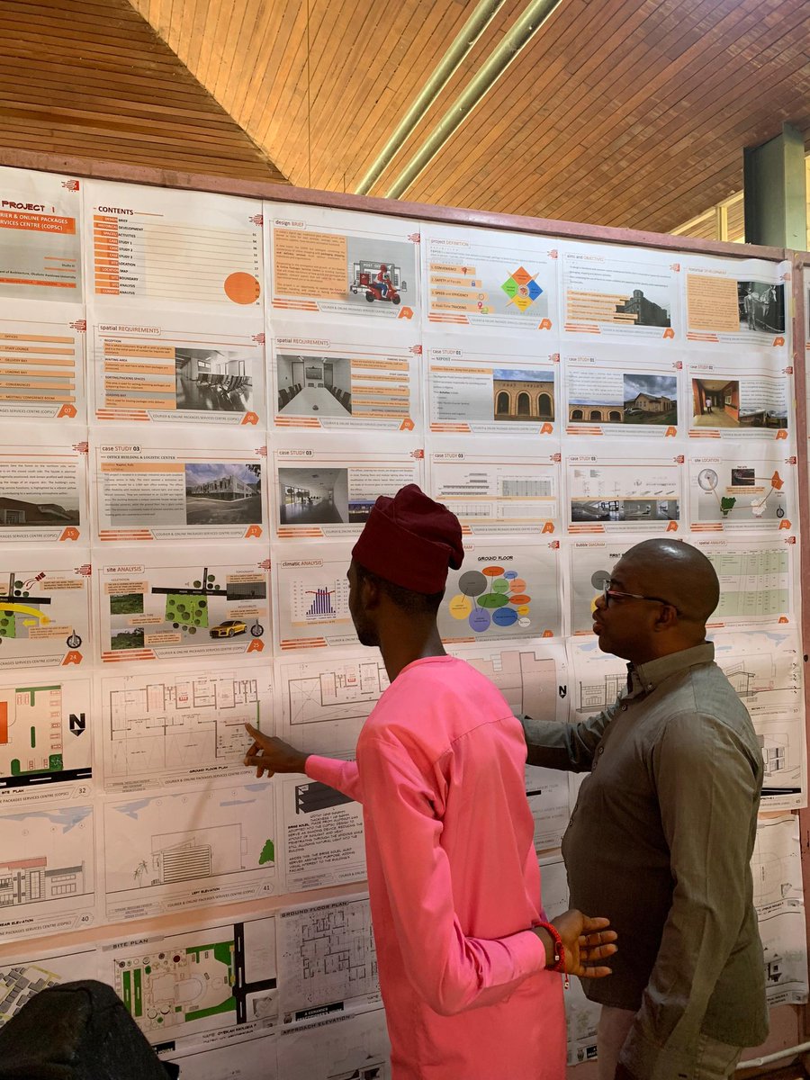 oye_fav's tweet photo. "Jury postponed twice, finally held yesterday 🏛️💪. Poured my heart into the 2 projects; Courier Online & Packages Services Center (COPSC) and A House for a Ceramist. Corrections, commendations – a rollercoaster ☺️. Anticipating the next project! 📐✨ #ArchiStudent #JuryDay https://t.co/GTrwfWAQ8E