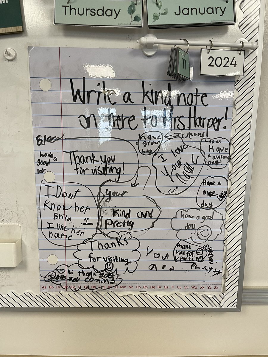 Loved starting my day with @SEREbulldogs today! One class had written welcome notes to me on the whiteboard! Lots of great instruction going on! @katyisd