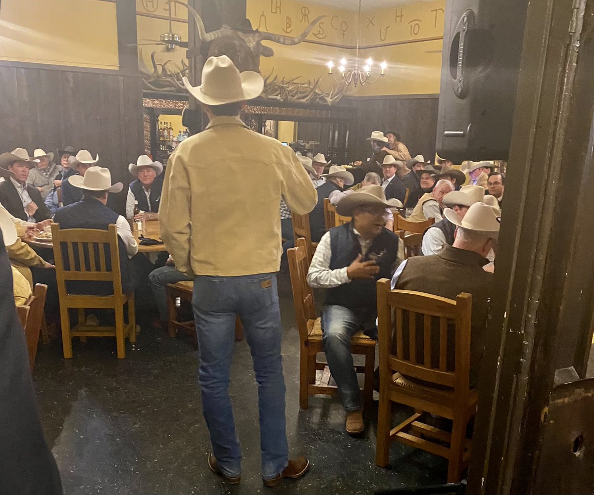 A new honor announced tonight with the unveiling of the Cattlemen’s Club for Syndicate members who raised more than $100,000 this year. Remarkably, that group is 20 members in its inaugural year! It’s going to be a great year! #fwssr