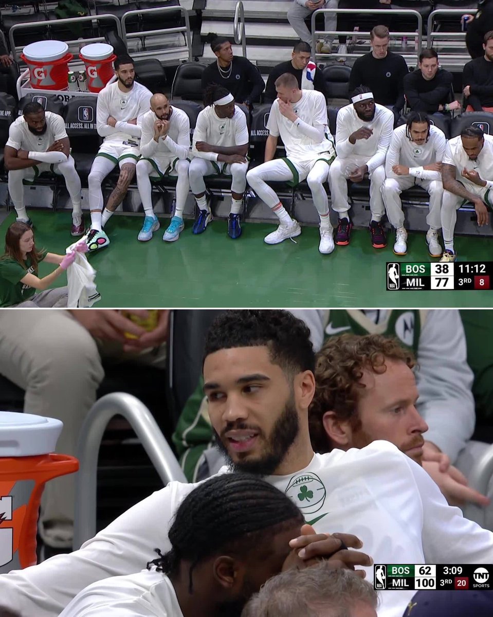 Celtics benched their starters for 2nd half after 37 PT halftime deficit 😳