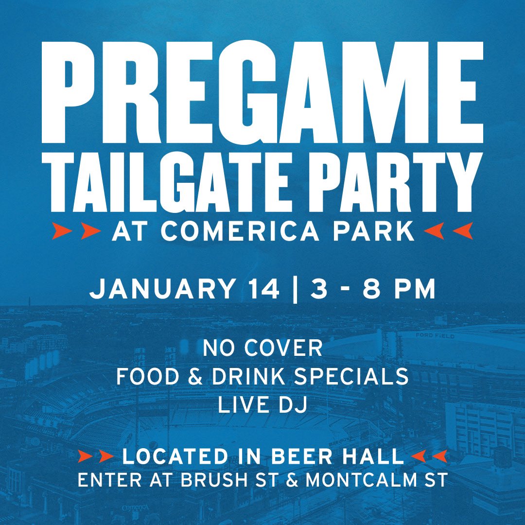 Join us in supporting our neighbor the @Lions! Pregame party at the Beer Hall this Sunday! 🎉