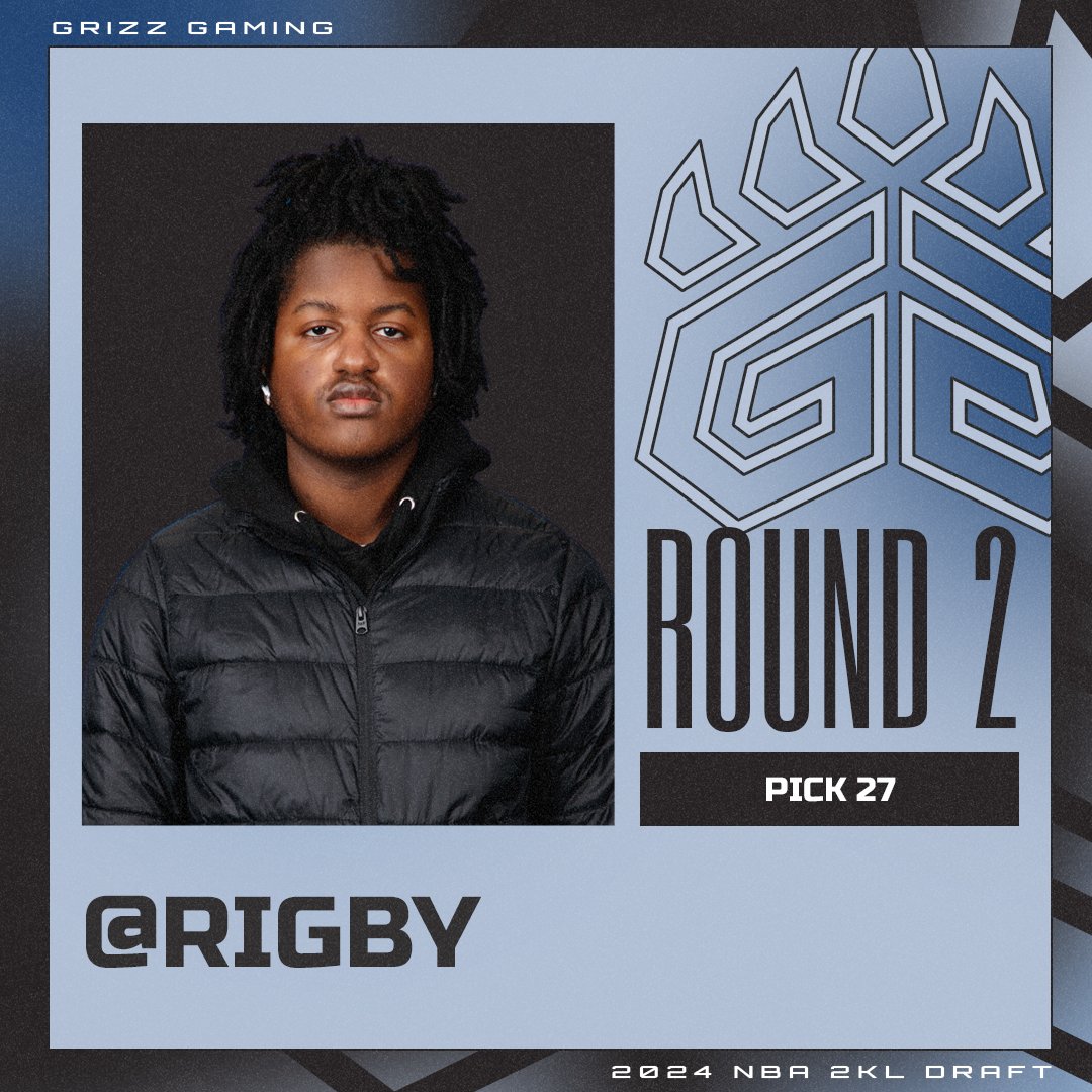 GrizzGaming's tweet photo. ROUND 2: PICK #27 OVERALL 

welcome to the 〽️ @RigbyCB 

💻: https://t.co/ZV6iQmmRj9 | #NBA2KLDraft https://t.co/oDW0SxnuB9