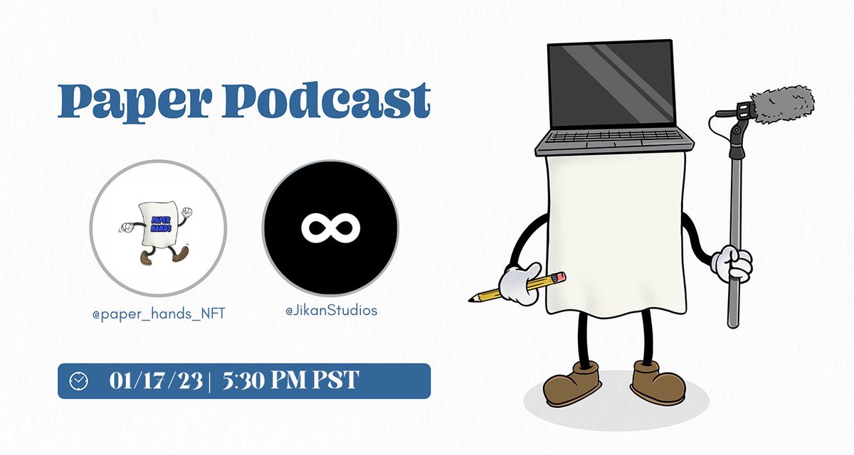 Pumped to host @JikanStudios this coming Wednesday for another deep dive space 📄🤝♾️🐒

Join us on understanding their evolution, recent art merger with @elysium_arts, and other future enlightenment plans 🔥

Will also be giving away some goodies 👀🎁

x.com/i/spaces/1YqGo…