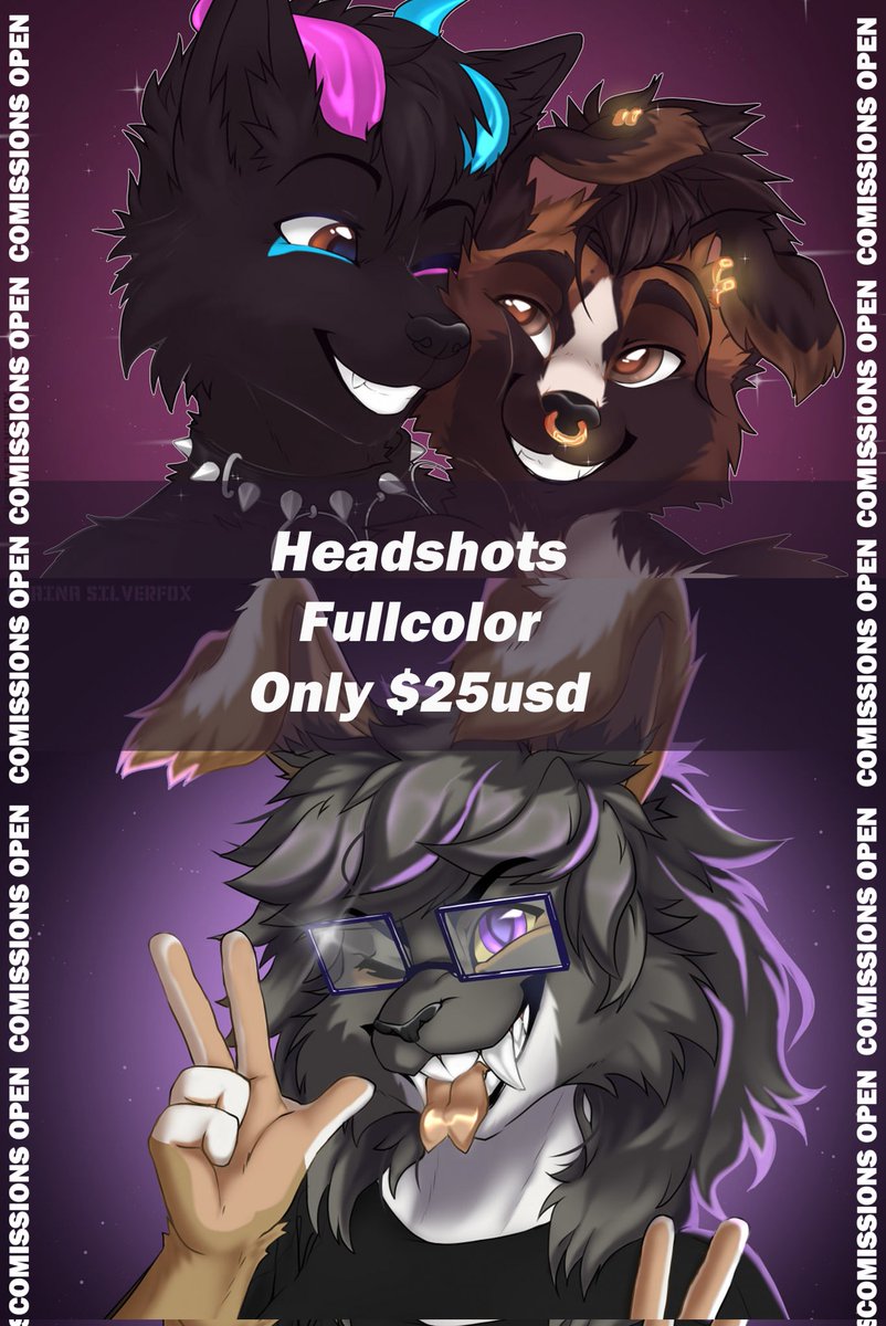 This time I open 4 slots for fullcolor headshots!
✅️To take a slot send me a DM
-Only Paypal
-Fast work
Follow me on my other networks:
-TELEGRAM CHANNEL: CHAINA CHANNEL
-INSTAGRAM: Valley_Fursuits