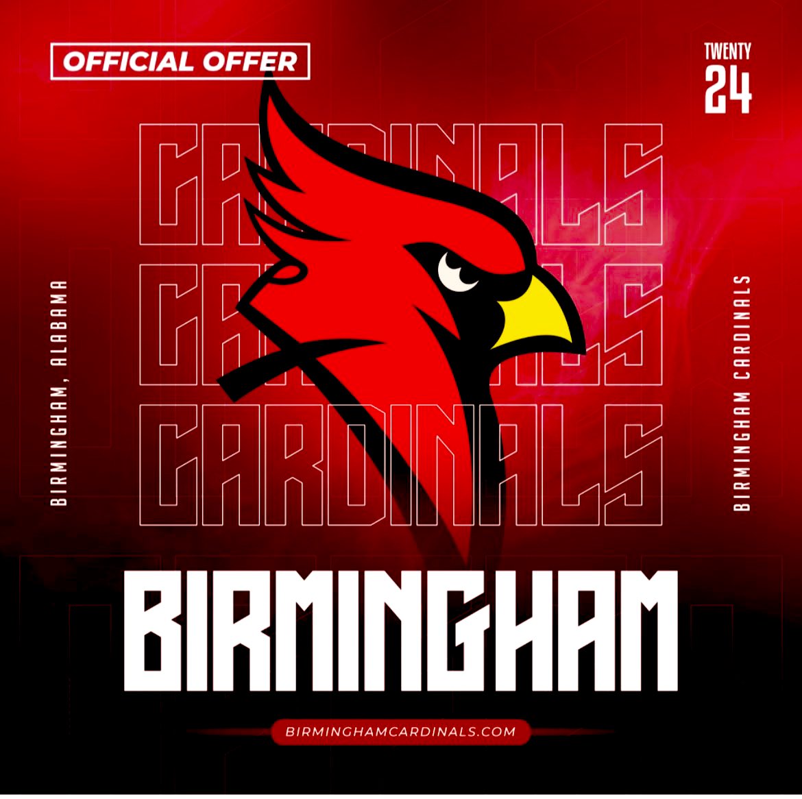 StevenTorchon1's tweet photo. Thank you to @CoachRyanCamp blessed to receive my 1st offer from Birmingham Cardinals #AGTY @CoachHorse86 https://t.co/XmmK0N22s7