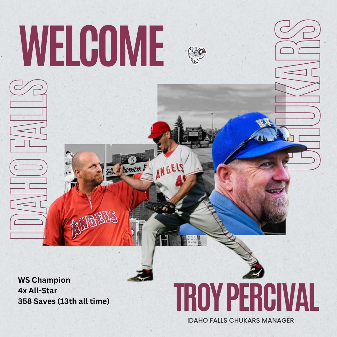 Welcome to the Chukars family Troy Percival!