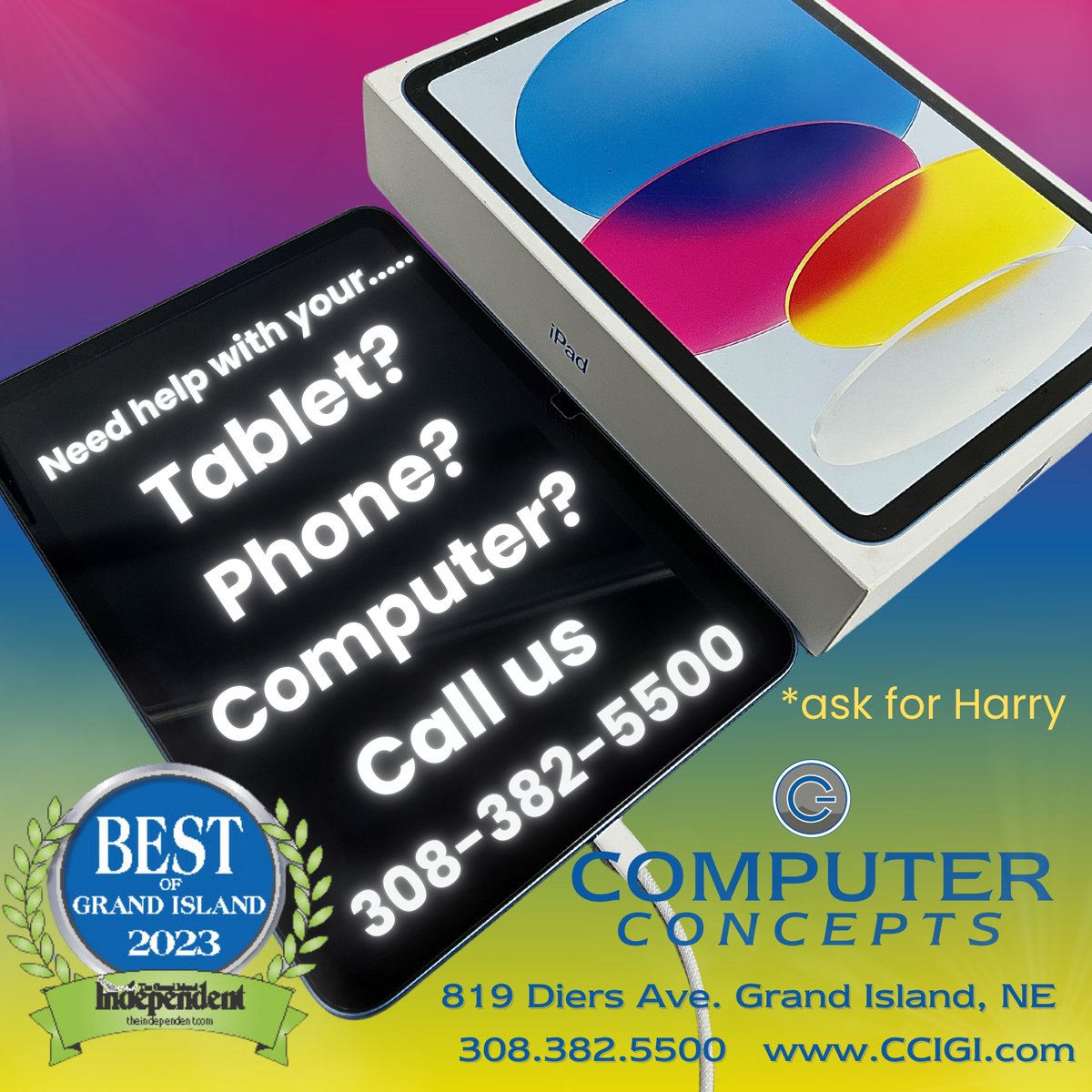ComputerConcept's tweet image. Call us with all your tech questions!
We are here to help guide you, making your device experience as smooth as possible! 🥶😎
Stop in or call us 308-382-5500 📲💻
