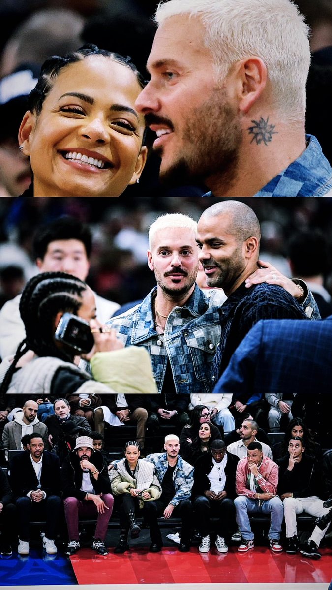 @MPokora @tonyparker & @ChristinaMilian à l’@Accor_Arena aujourd’hui pour le #NBAParis Game 2024 🏀 #nba #mpokora #mattpokora #christinamilian #accorarena