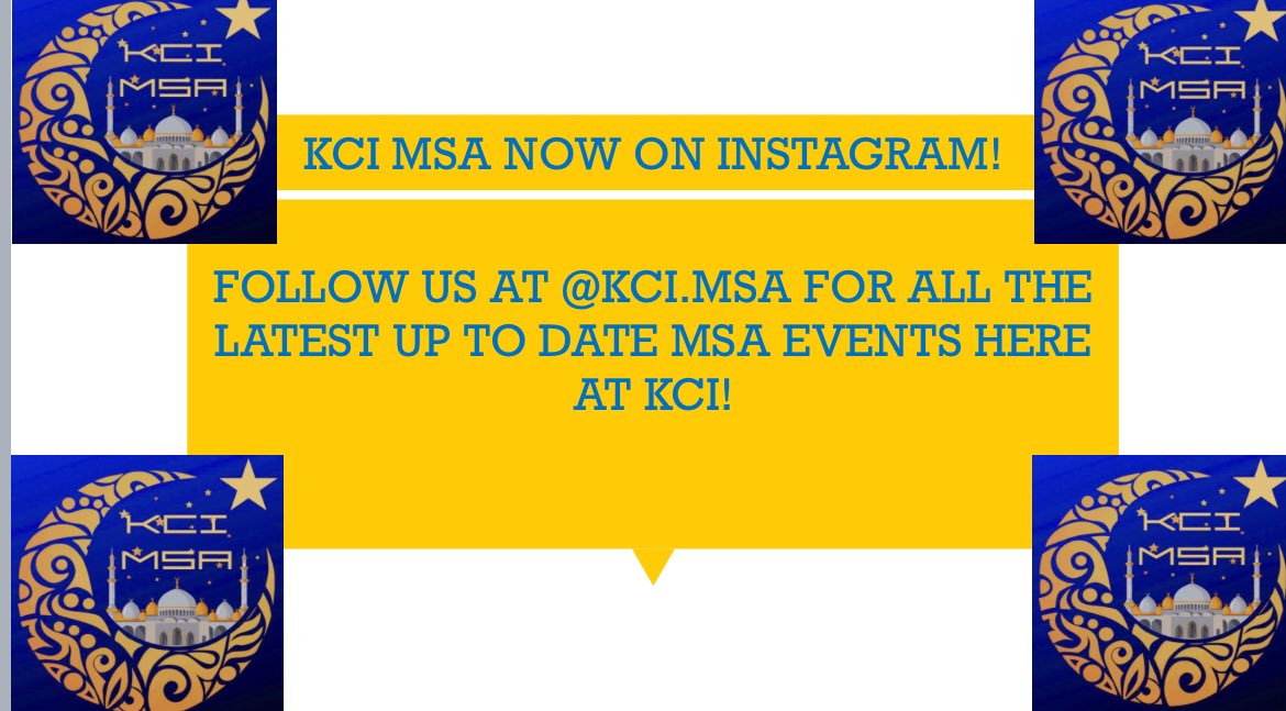 The Kennedy Muslim Student Association launched their official Instagram page. Be sure to check it out keep up to date all the wonderful contributions Muslim students are making to KCI! <a href="/gecdsbpro/">GECDSB PR</a> 🔵🟡📚🕌