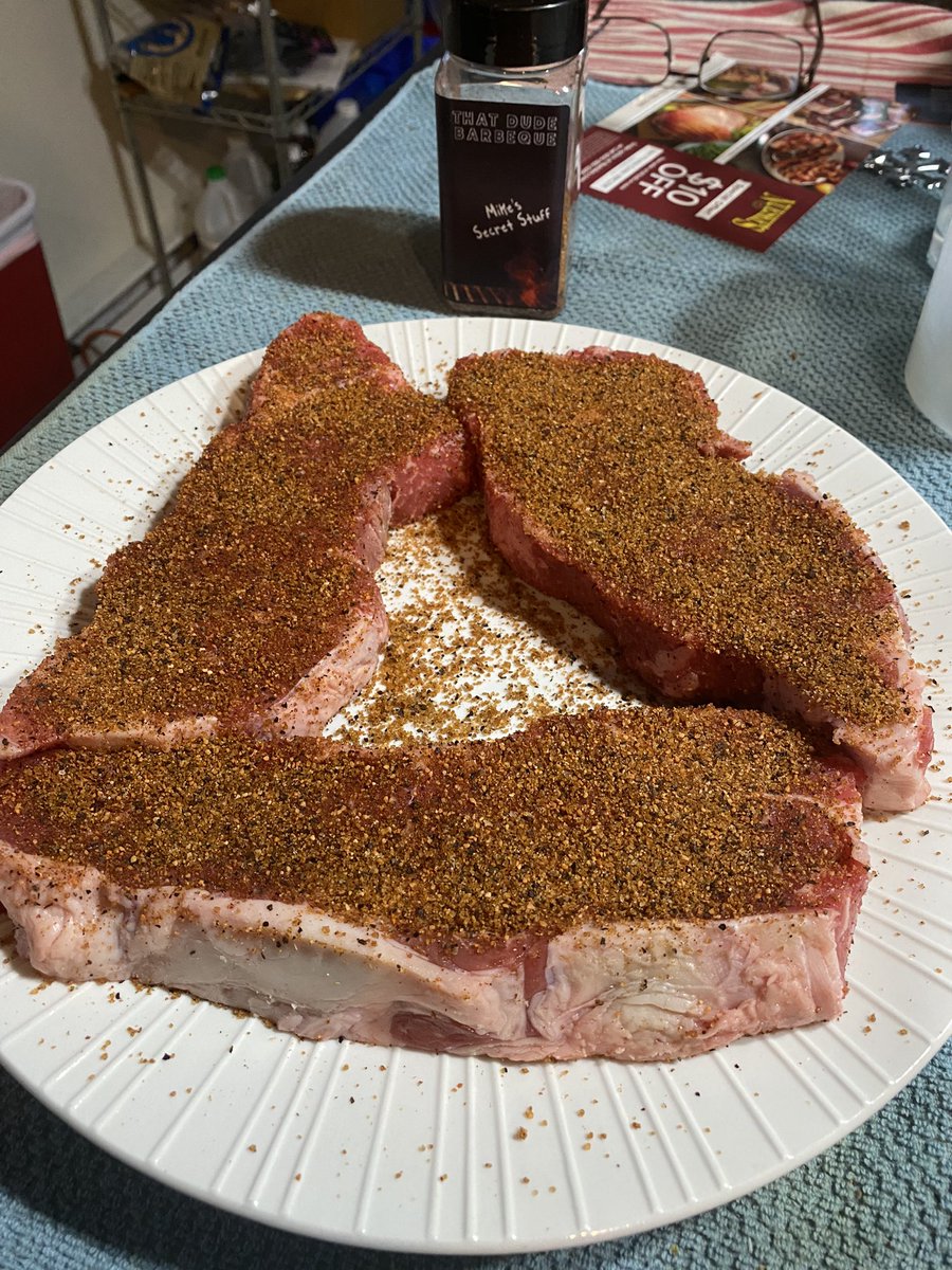 cap_018's tweet photo. Steak it’s whats for dinner! Going with @ThatDudeBBQ #secretstuff on the portable grill #bbq 🥩 💣🔥💯 🤤 https://t.co/2G3c2YSDEq