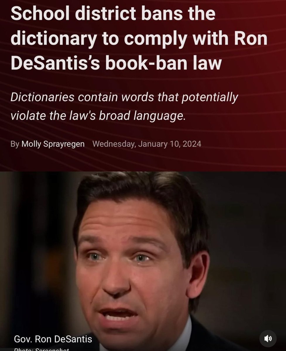 Somebody pinch me, wake me up FROM THIS NIGHTMARE!
Banning a book, especially a dictionary in the United States? THE UNITED STATES!
When is this madness going to stop? Know when?
When we vote them the f*** out!
#BanGOPNotBooks
#VoteThemAllOut