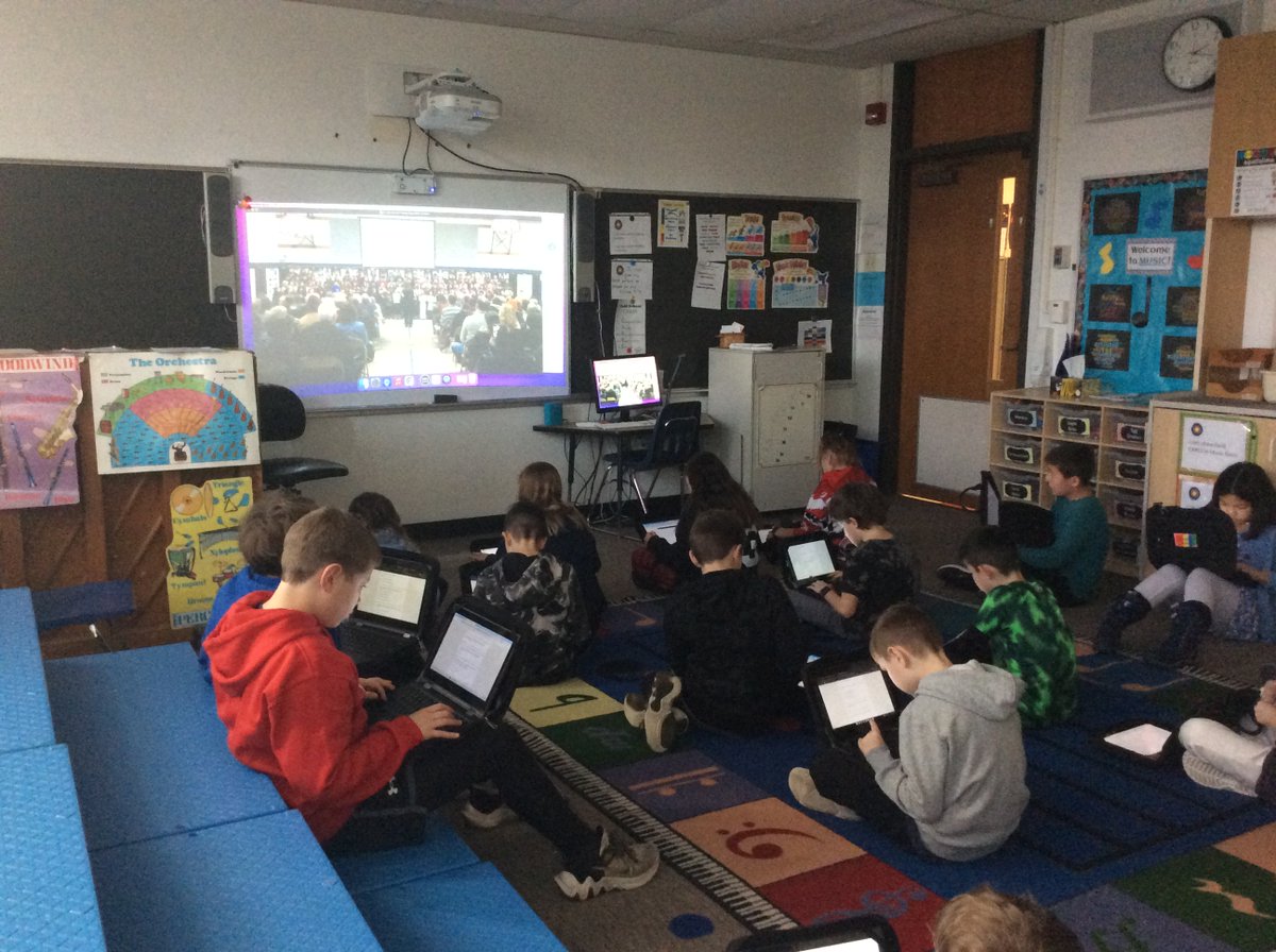 Field Musicians are watching and evaluating their Holiday Sing performances to see if they met their goals. #D64Music